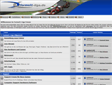 Tablet Screenshot of forum.formel1-liga.de