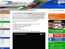 Tablet Screenshot of formel1-liga.de